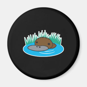 süßer spähender Schnabeltier Magnet