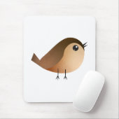 Süßer Spatzen-Vogel-Cartoon Mousepad (Mit Mouse)