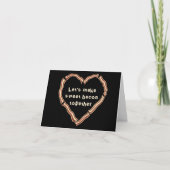 Süßer Speck Feiertagskarte (Vorderseite)