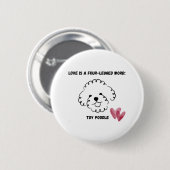 süßer Spielzeugpudel Button (Vorne & Hinten)