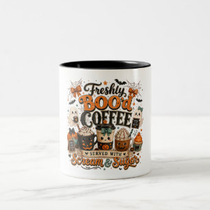 Süßer spooky Geist Kaffeeliebhaber Halloween Zweifarbige Tasse