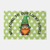 Süßer St. Patrick's Day Glücks-Kobold-Gnom Fußmatte (Vorderseite)