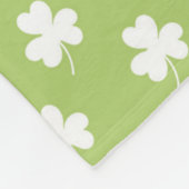 Süßer St. Patrick's Day Glückskobold-Gnom Fleecedecke (Ecke)