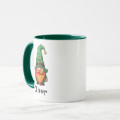 Süßer St. Patrick's Day Glückskobold Gnom Tasse (Vorderseite Links)