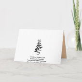 Süßer Stall am deutschen Weihnachtsmarkt, Feiertagskarte (Rückseite)