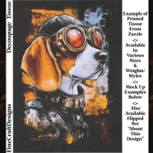 Süßer Steampunk-Beagle-Hunde-Aviator EZ1R-Dekoupag