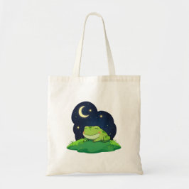 Süßer Sternengucker-Frosch Kawaii-Nachthimmeldesig Tragetasche