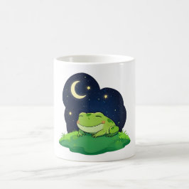 Süßer Sternengucker-Frosch Kawaii-Nachthimmelsdesi Kaffeetasse
