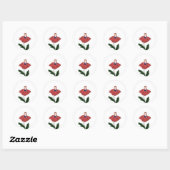 Süßer Sticker - Blume - Mädchen - Basteln (Blatt)