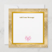 Süßer Stil Rosa Herzen Romantischer Valentinstag Karte (Rückseite)