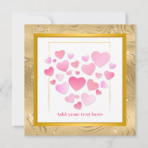 Süßer Stil Rosa Herzen Romantischer Valentinstag