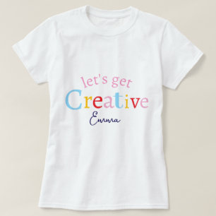 Süßer stilvoller moderner minimaler kreativer Name T-Shirt