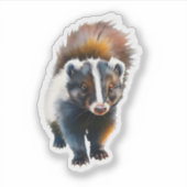 Süßer Stinktier Aufkleber (Vorderseite)