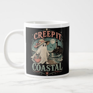 Süßer Strandgeist Gruseliger Küsten Halloween Jumbo-Tasse