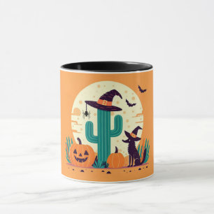 Süßer südwestlicher Halloween-Wüstenkaktus Tasse