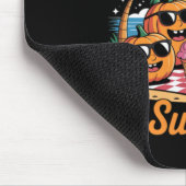 Süßer Summerween-Geist Lustiger Strand Halloween Mousepad (Ecke)