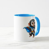 Süßer Superheld-Affe. Tasse (VorderseiteRechts)