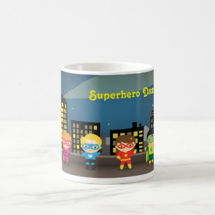 Süßer Superheld für Kinder Skyline Kaffeetasse