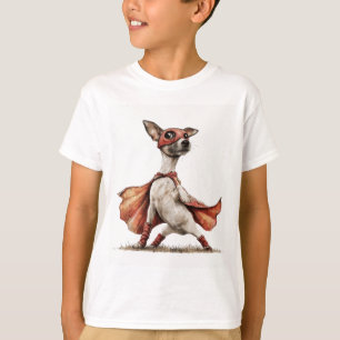 Süßer Superheld Jack Russell Hunde Jungen T-Shirt