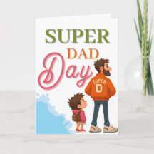 Süßer Superheld Vatertag | Super Papa Gruß
