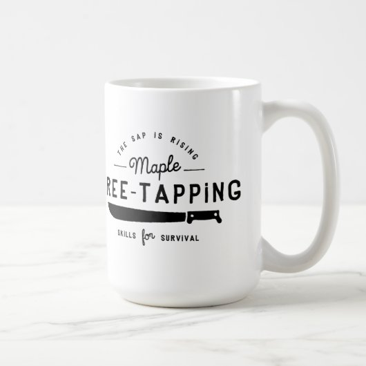 Süßer Survivalist-Ahorn-Baum, der Tasse ansticht (Rechts)