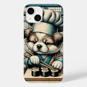 Süßer Sushi-Chef-Welpe Case-Mate iPhone 14 Hülle