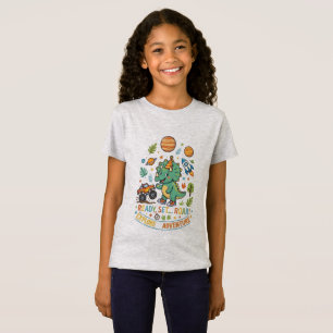 Süßer T-Rex-Dinosaurier Ready Set Roar Abenteuer K T-Shirt