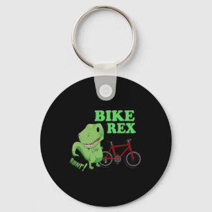 Süßer T-Rex-Mountainbike-Dinosaurier . Mtb-Rad-T-S Schlüsselanhänger