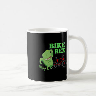 Süßer T-Rex-Mountainbike-Dinosaurier . Mtb-Radtour Kaffeetasse