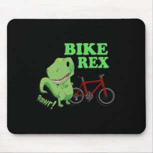 Süßer T-Rex-Mountainbike-Dinosaurier . Mtb-Radtour Mousepad