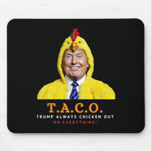 Süßer Taco Trump kneift immer Lustiges Huhn Mousepad