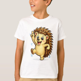 Süßer tanzender Igel Cartoon | Lustige Waldtiere A T-Shirt
