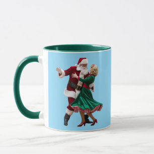 Süßer tanzender Weihnachtsmann Tasse