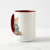 Süßer Teatime Rotfuchs-Gemütlichkeitspulli-Kaffeeb Tasse (Vorderseite Links)