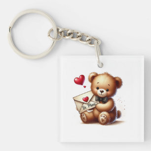 Süßer Teddy Bär Valentinstag Sei Mein Schlüsselanhänger