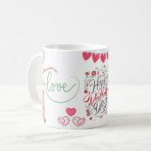 Süßer Teddy-Kaffeebecher zum Valentinstag – Perfek Kaffeetasse (Vorderseite Links)