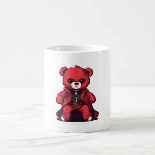 Süßer Teddy roter Junge Kaffeetasse