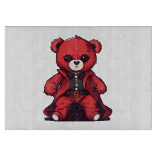 Süßer Teddy roter Junge Schneidebrett