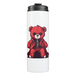 Süßer Teddy roter Junge Thermosbecher