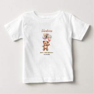 Süßer Teddybär 1. Geburtstag Süßer Bär Baby T-shirt