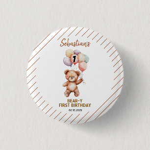 Süßer Teddybär 1. Geburtstag Süßer Bär Button