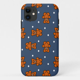 Süßer Teddybär auf Punkten Case-Mate iPhone Hülle