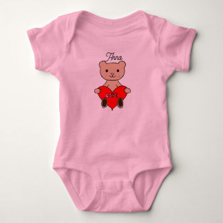 Süßer Teddybär Baby Strampler