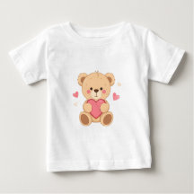 Süßer Teddybär hält Herz – Valentinstag Liebes-Ill
