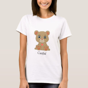 Süßer Teddybär & Herz T-Shirt