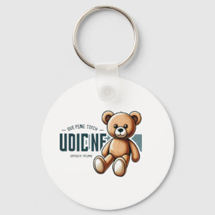 🧸 Süßer Teddybär im Vintage-Stil   Kuschelplüschs Schlüsselanhänger