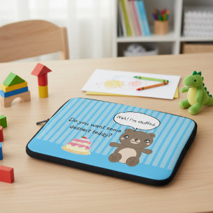 Süßer Teddybär Kinder Lustiger Witz  Laptopschutzhülle
