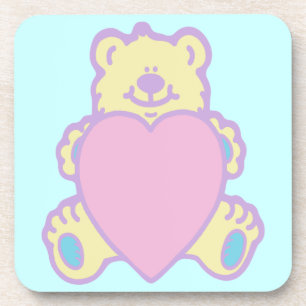 Süßer Teddybär Liebesherz Getränkeuntersetzer
