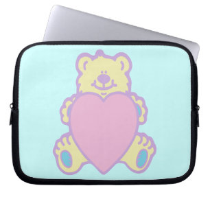 Süßer Teddybär Liebesherz Laptopschutzhülle