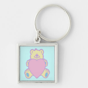 Süßer Teddybär Liebesherz Schlüsselanhänger